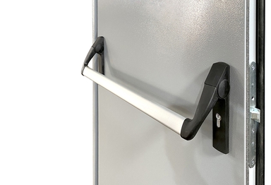 Однопольная противопожарная дымогазонепроницаемая дверь со стеклом и системой Антипаника ДПМО 02/60 (EISW 60) — №07 (NEW)