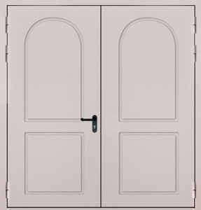 Двупольная глухая дверь с выдавленным рисунком ДПМ 02/60 (EI 60) — 017