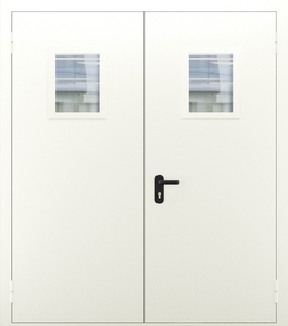 Двупольная дверь со стеклом ДПМО 02/60 (EI 60) — №08 (NEW)