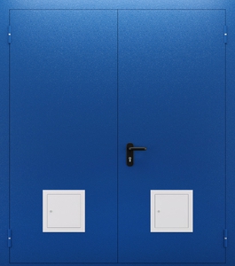 Двупольная глухая дверь со стыковочным узлом ДПМ 02/60 (EI 60) — №02 (NEW)