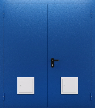 Двупольная глухая противопожарная дверь со стыковочным узлом ДПМ 02/60 (EI 60) — №02 (NEW)