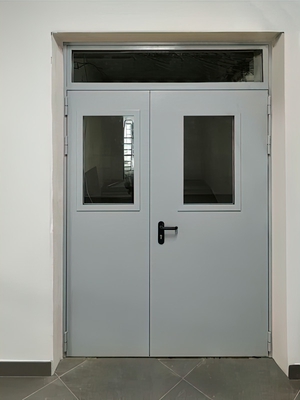Двустворчатая дверь с остеклением (технопарк «ЭЛМА», г. Зеленоград)