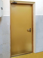 Однопольная дверь, фото изнутри (фабрика красок, ул. Шоссейная)