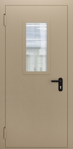 Однопольная дверь с МДФ и стеклом ДПМО 01/60 (EI 60) — №01 (NEW)