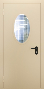Однопольная дверь со стеклом ДПМО 01/60 (EI 60) — №01 (NEW)