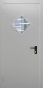 Однопольная дверь со стеклом ДПМО 01/60 (EI 60) — №08 (NEW)