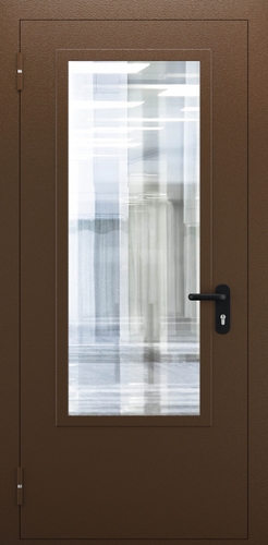 Однопольная противопожарная дверь со стеклом ДПМО 01/60 (EIW 60) — №07 (NEW)