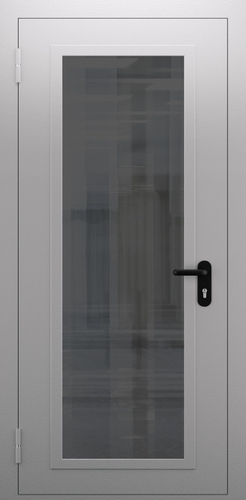Однопольная противопожарная дверь со стеклом ДПМО 01/60 (EIW 60) — №09 (NEW)