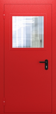 Однопольная противопожарная дымогазонепроницаемая дверь со стеклом ДПМО 01/60 (EIS 60) — №02 (NEW)
