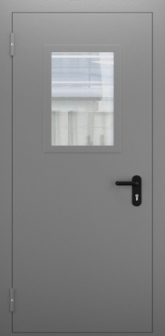 Однопольная противопожарная дымогазонепроницаемая дверь со стеклом ДПМО 01/60 (EIS 60) — №04 (NEW)