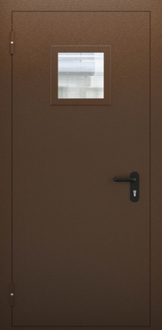Однопольная противопожарная дымогазонепроницаемая дверь со стеклом ДПМО 01/60 (EIS 60) — №07 (NEW)