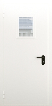 Однопольная противопожарная дымогазонепроницаемая дверь со стеклом ДПМО 01/60 (EIS 60) — №08 (NEW)