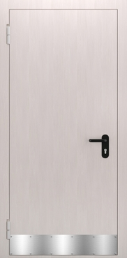 Однопольная глухая противопожарная дверь с МДФ и отбойником ДПМ 01/60 (EI 60) — №01 (NEW)
