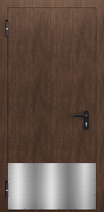Однопольная глухая дверь с МДФ и отбойником ДПМ 01/60 (EI 60) — №02 (NEW)