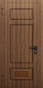 Однопольная глухая дверь с МДФ и вентиляцией ДПМ 01/60 (EI 60) — №02 (NEW)