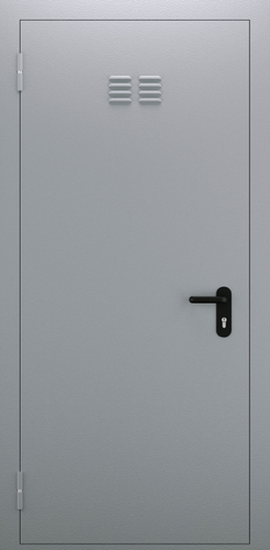 Однопольная глухая противопожарная дверь с вентиляцией ДПМ 01/60 (EI 60) — №01 (NEW)
