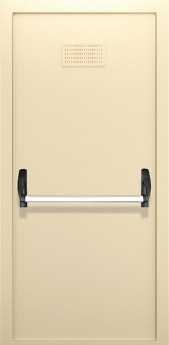 Однопольная глухая противопожарная дверь с вентиляцией и системой Антипаника ДПМ 01/60 (EI 60) — №04 (NEW)