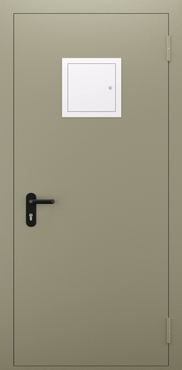 Однопольная глухая противопожарная дверь со стыковочным узлом ДПМ 01/60 (EI 60) — №02 (NEW)