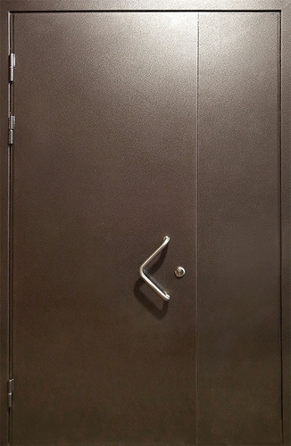 Техническая дверь с боковой вставкой и ручкой-скобой — 001