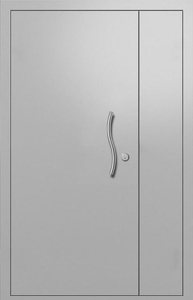 Полуторная дверь со скрытыми петлями — 011