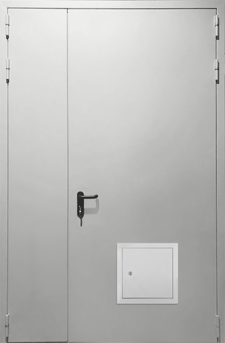 Полуторная глухая противопожарная дверь со стыковочным узлом ДПМ 02/90 (EI 90) — 006