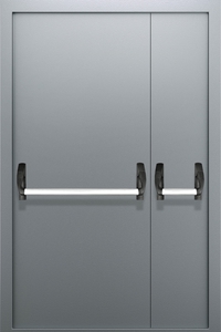 Полуторопольная глухая дверь с системой Антипаника ДПМ 02/60 (EI 60) — №04 (NEW)