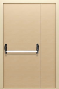 Полуторопольная глухая дверь с МДФ и системой Антипаника ДПМ 02/60 (EI 60) — №02 (NEW)