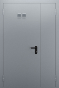 Полуторопольная глухая дверь с вентиляцией ДПМ 02/60 (EI 60) — №02 (NEW)