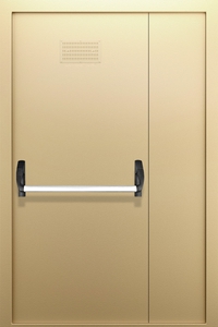 Полуторопольная глухая дверь с вентиляцией и системой Антипаника ДПМ 02/60 (EI 60) — №04 (NEW)
