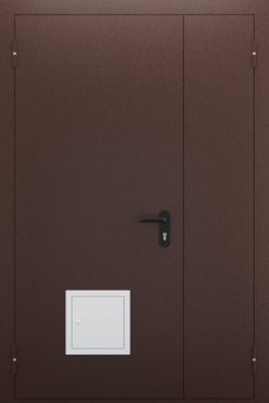 Полуторопольная глухая противопожарная дверь со стыковочным узлом ДПМ 02/60 (EI 60) — №01 (NEW)