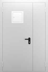 Полуторопольная глухая дверь со стыковочным узлом ДПМ 02/60 (EI 60) — №02 (NEW)