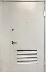 Дверь с вентиляцией и боковой вставкой — 013