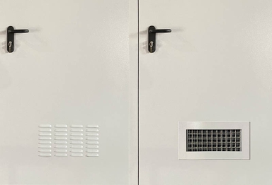 Однопольная глухая противопожарная дверь с вентиляцией ДПМ 01/60 (EI 60) — №01 (NEW)